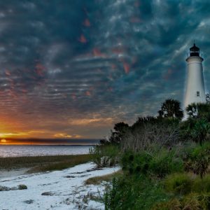 Lighthouse at Sunset