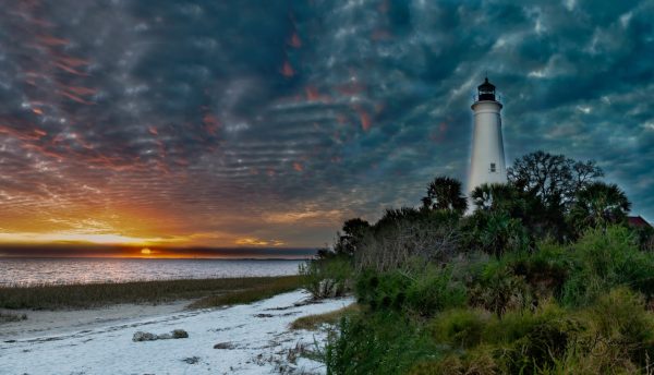 Lighthouse at Sunset