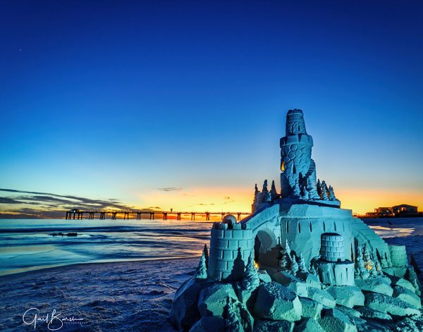 Sunset Sandcastle