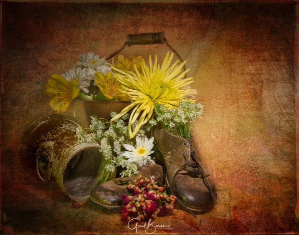 Shoes and Flowers Red